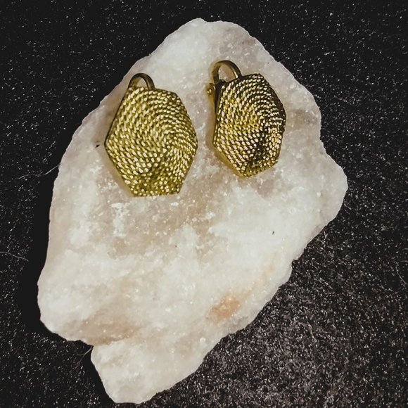 Caramel Golden Clip on Earrings - Picture 1 of 1